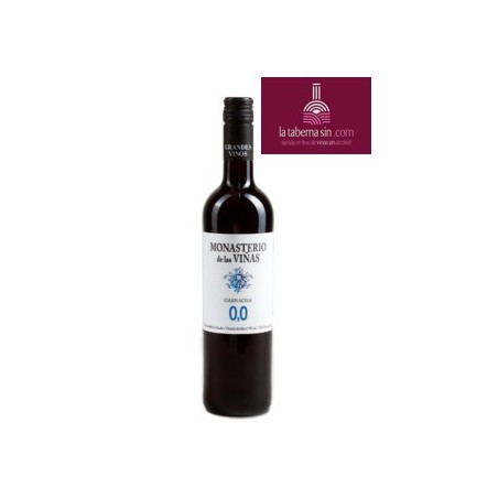 Tinto 0,0 ,Monasterio de las viñas vino 0,0 de cariñena, grandes vinos