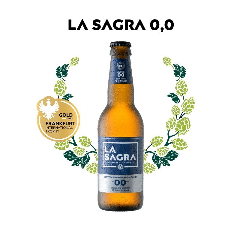 Cerveza la Sagra 0,0 , cerveza sin alcohol, cerveza 0,0 premium