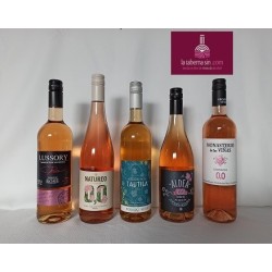 Gran lote de vino rosado 0,0