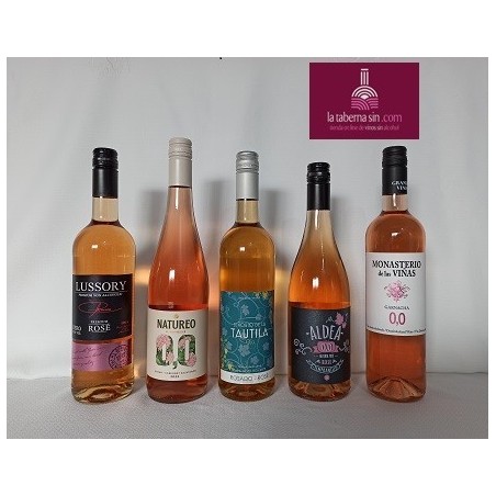 Gran lote de vino rosado 0,0