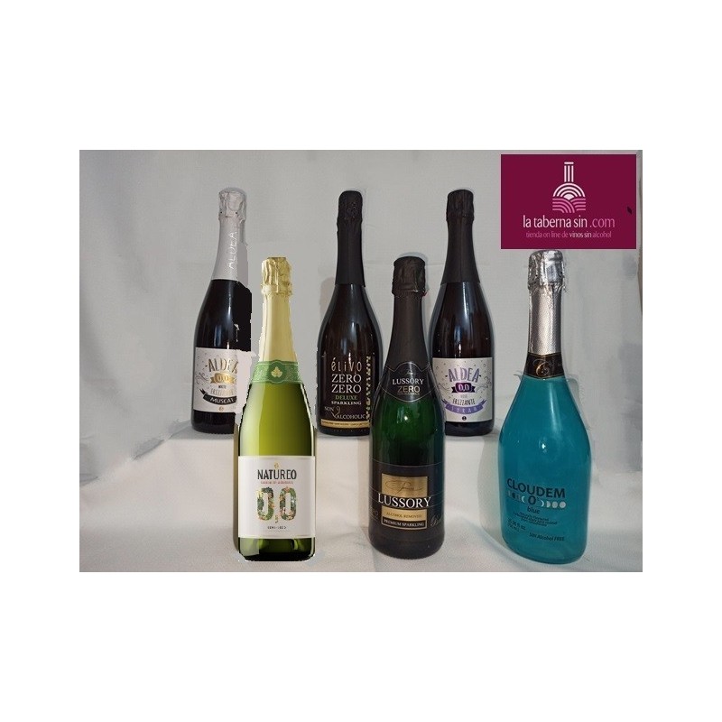 vinos sin alcohol espumosos, cava sin alcohol, champán sin alcohol.