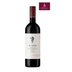 Vino tinto sin alcohol El Coco. vino sin alcohol, vino desasalcoholizado.