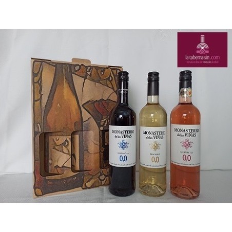 Estuche de regalo con 3 botellas de vino
