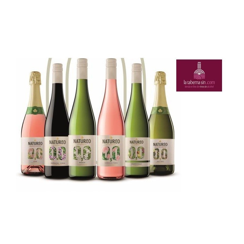 Natureo 0,0 gama completa ,vinos natureo sin alcohol,  Natureo 0,0 ,