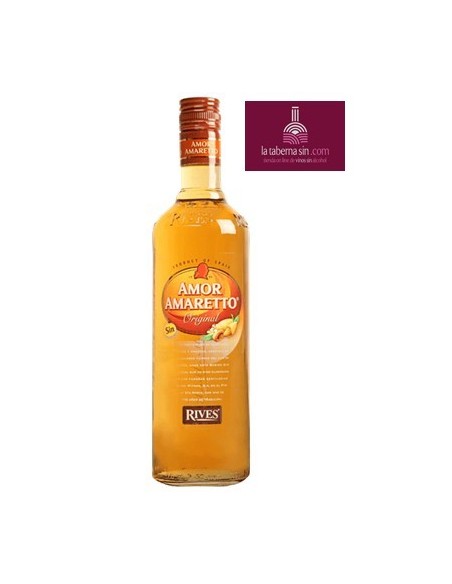 Amor Amaretto licor de almendras amargas sin alcohol, amaretto sin alcohol.