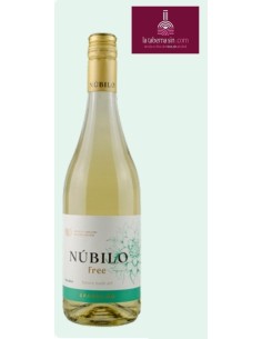 Núbilo blanco 0,0 vino blanco de cariñena sin alcohol, vino blanco 0,0