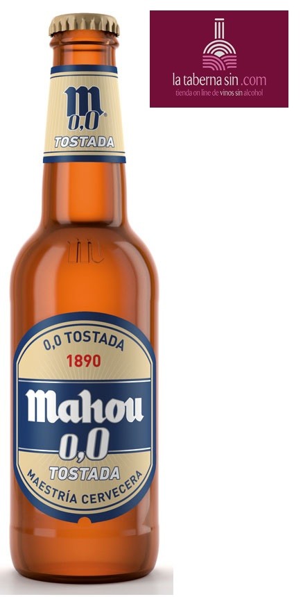 Cerveza Mahou Tostada 0,0