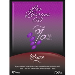 Las Barricas 0,0 % tinto 2