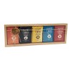 Pack madera surtido 5 chocolates 250g