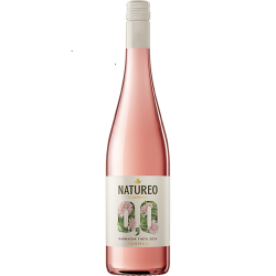 Natureo Rosado 0,0, vino sin alcohol , pionero en España, vino 0,0 rosado