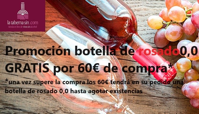 Rosado 0,0 gratis a partir de 60€.