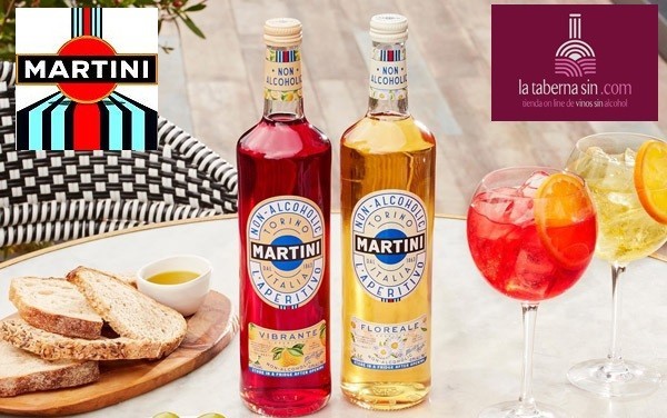 Martini y vermut sin alcohol.